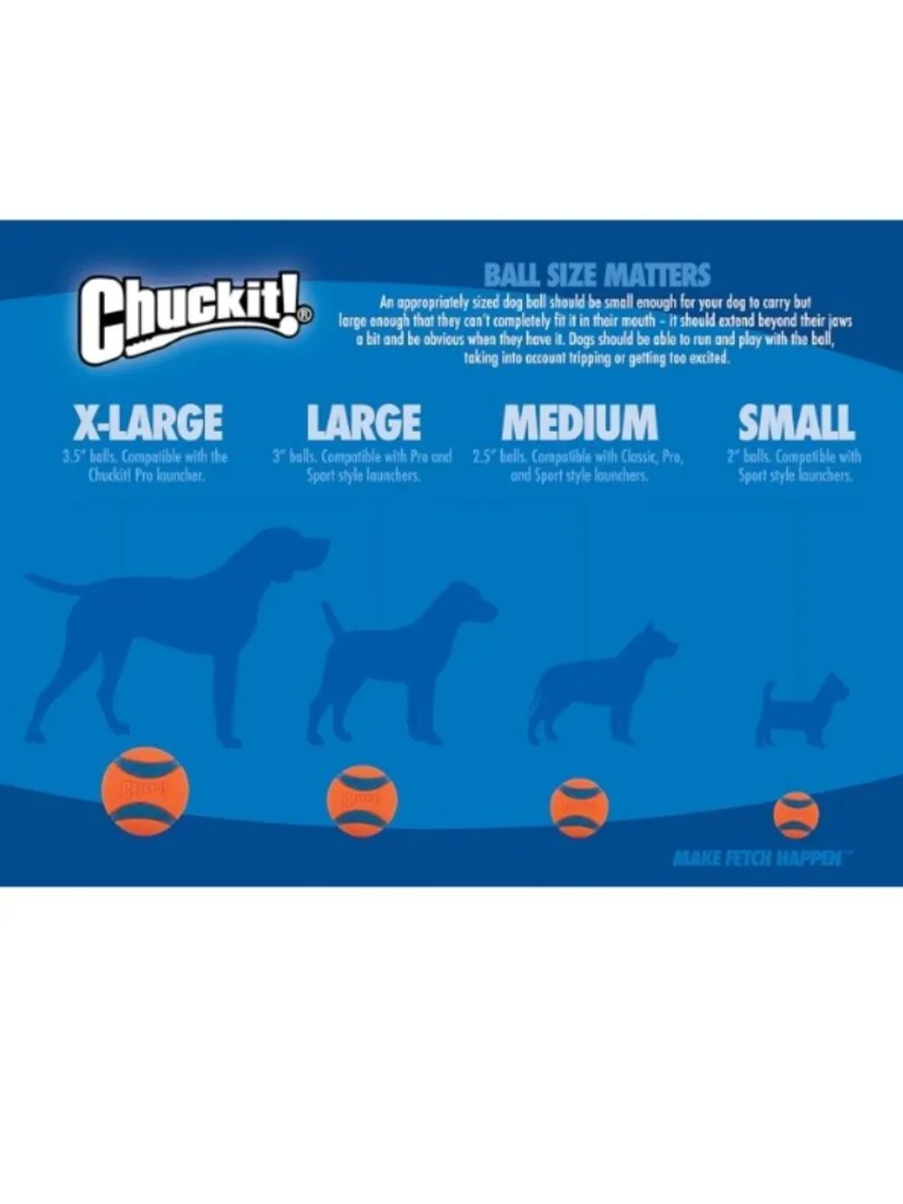 𝗖𝗵𝘂𝗰𝗸𝗶𝘁! 𝗧𝗛𝗘 𝗪𝗛𝗜𝗦𝗧𝗟𝗘𝗥 Ball Dog Toy Blue (Size Medium)